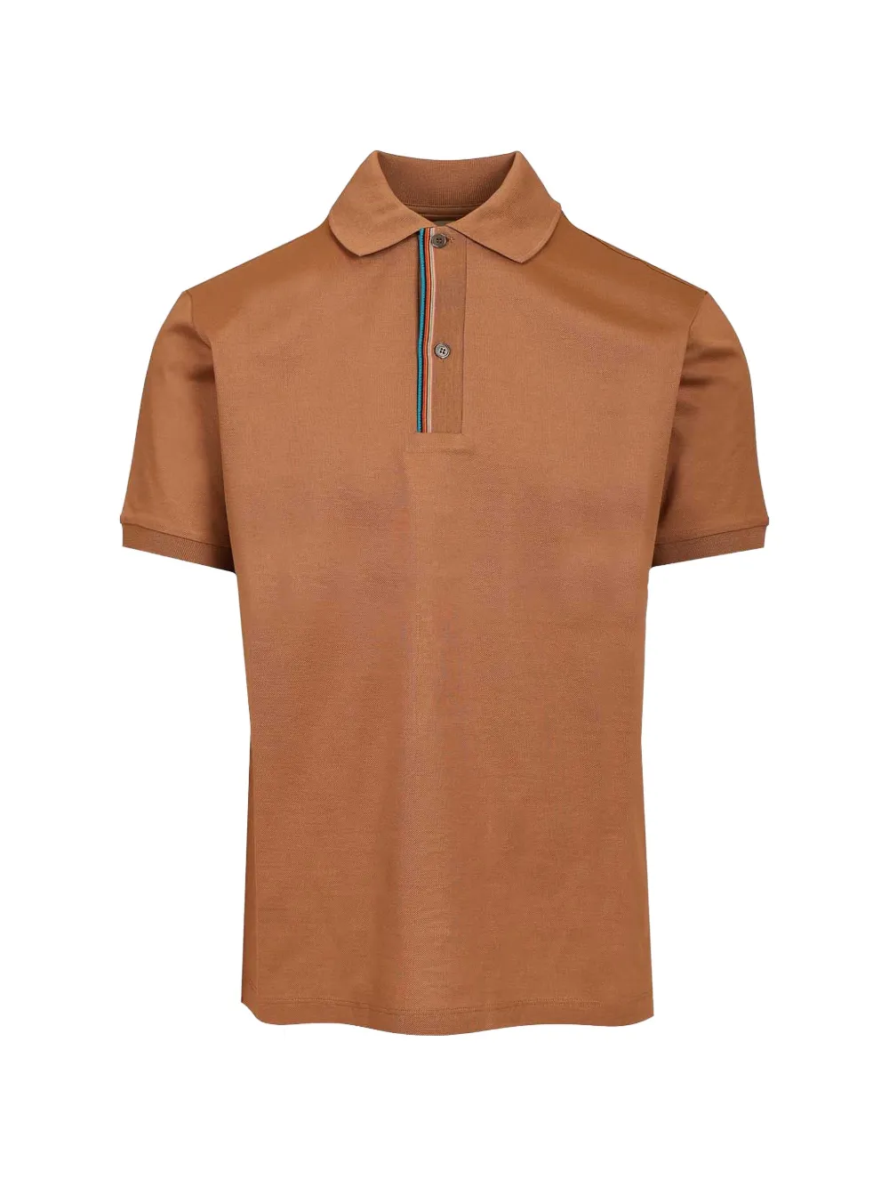 Paul Smith short-sleeve buttoned polo shirt - Braun