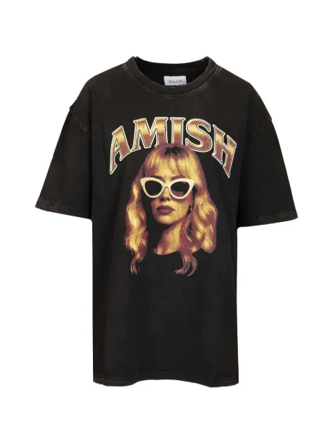 AMISH logo-detail T-shirt