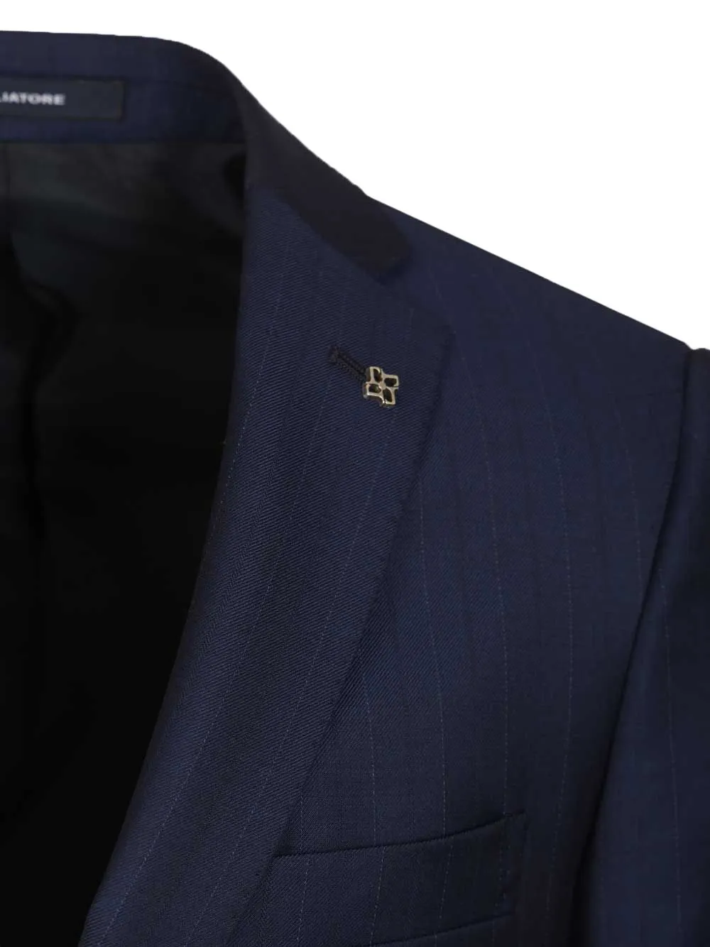 Tagliatore Bruce pak met krijtstreep Blauw