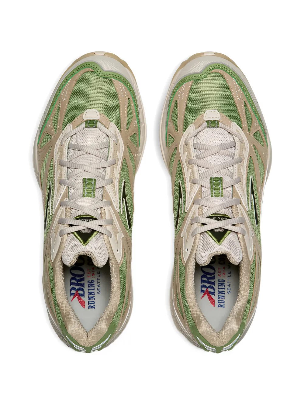 BROOKS Cascadia 1 "Green Grey Moonbeam" sneakers Groen