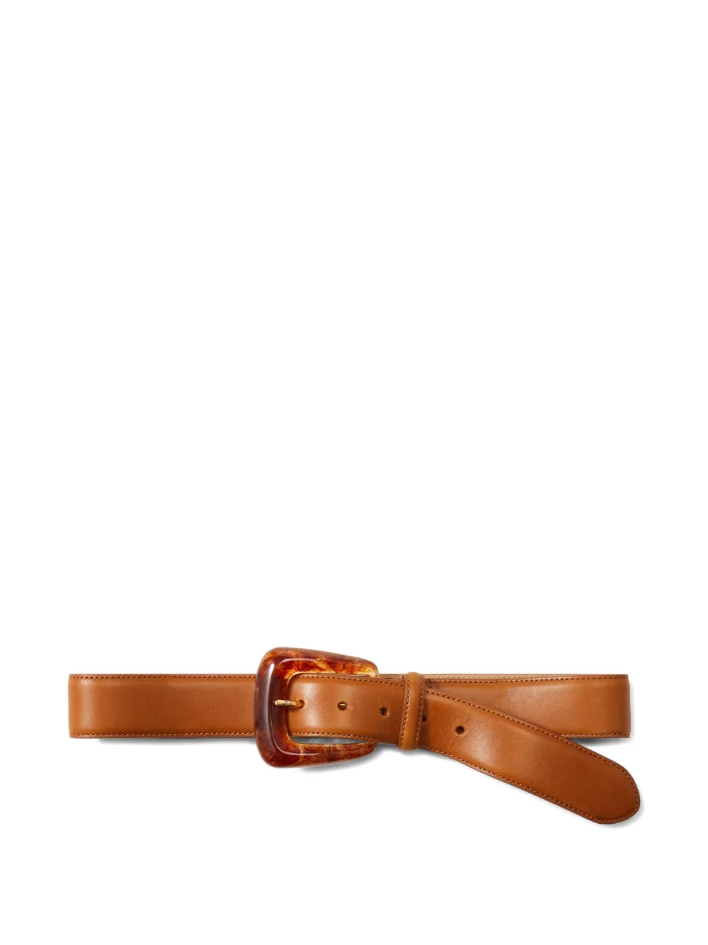 Veronica Beard arch resin belt - Marrone