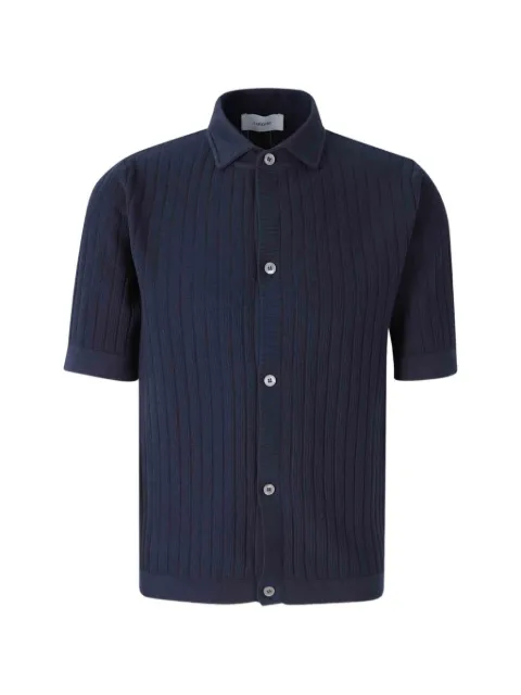 Lardini 버튼 골지 셔츠