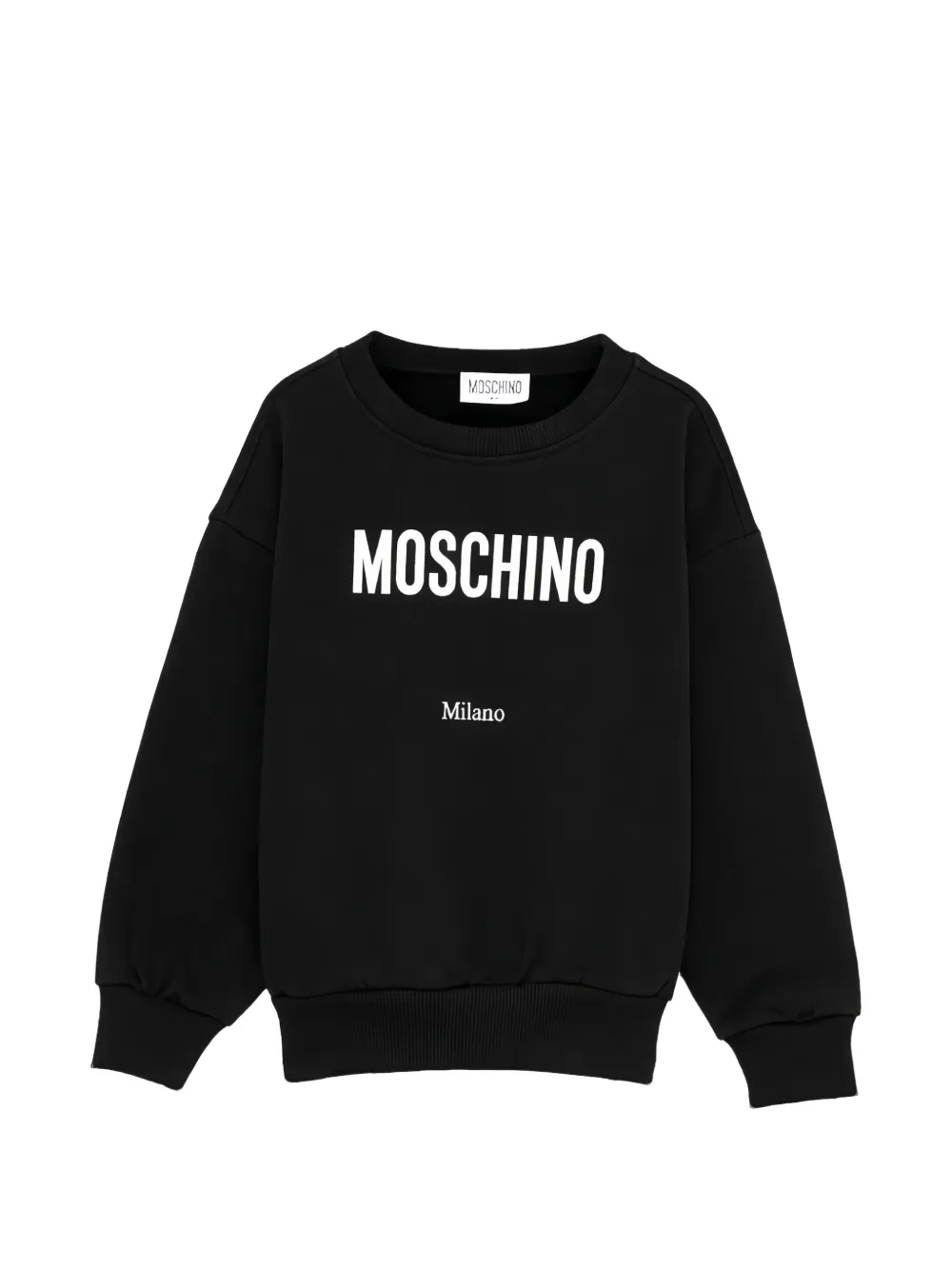 Moschino Kids logo-print sweater - Nero