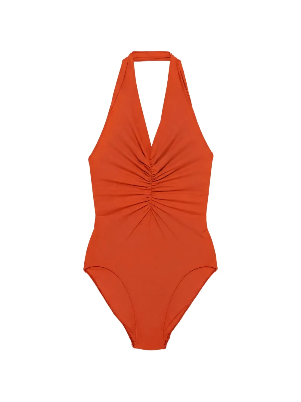 Rick Owens Radiance Bather ruched swimsuit - Arancione