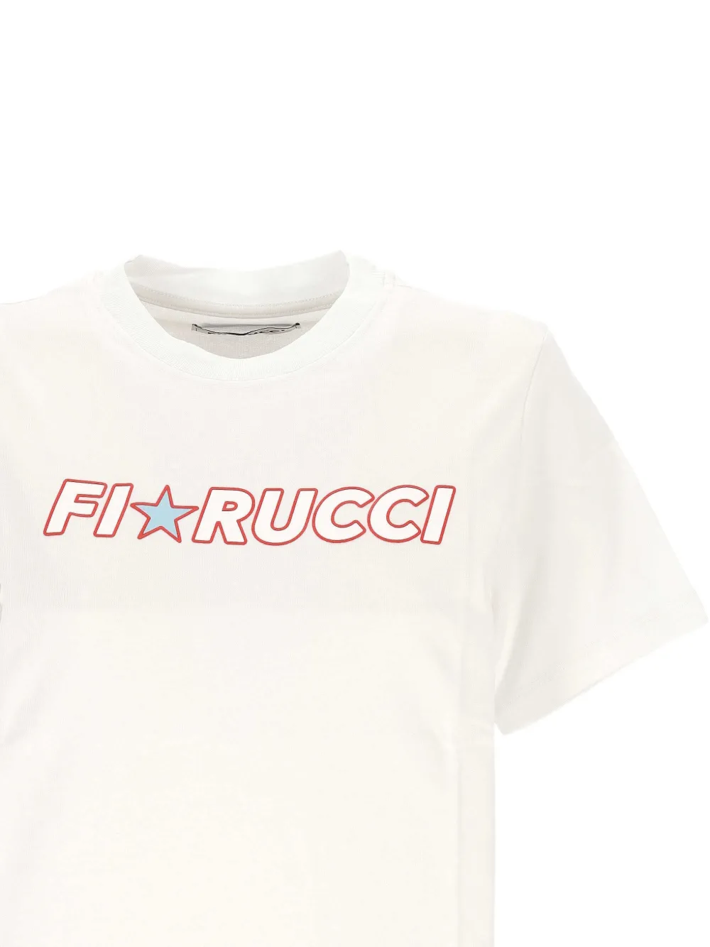 Fiorucci T-shirt In Cotone Con Logo - Bianco 