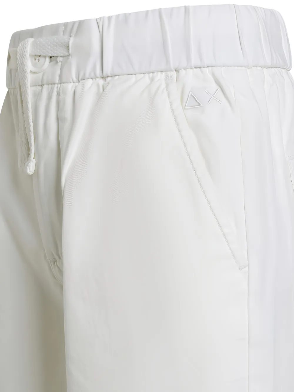 SUN68 KIDS Shorts met geborduurd detail en trekkoord Wit