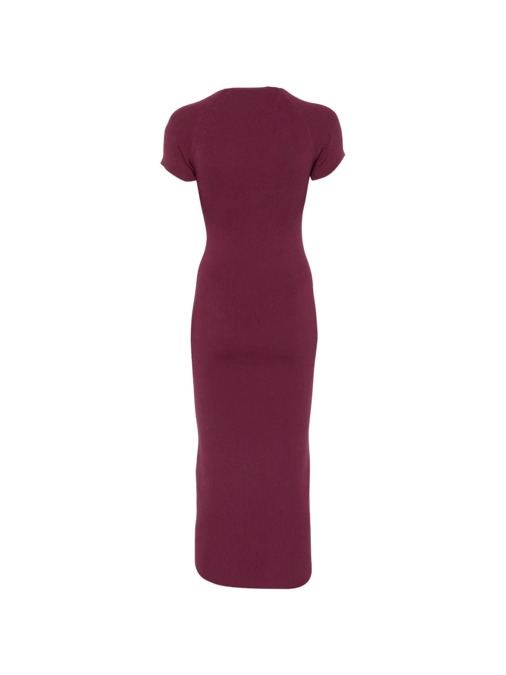 Federica Tosi Midi-jurk met V-hals Paars