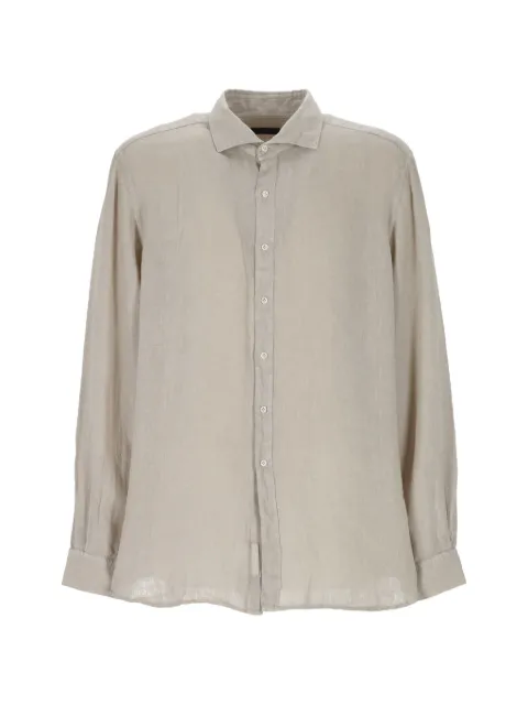 Fay long-sleeve spread-collar shirt