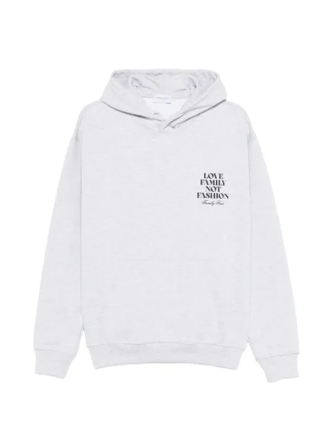 Family First hooded graphic cotton sweatshirt
