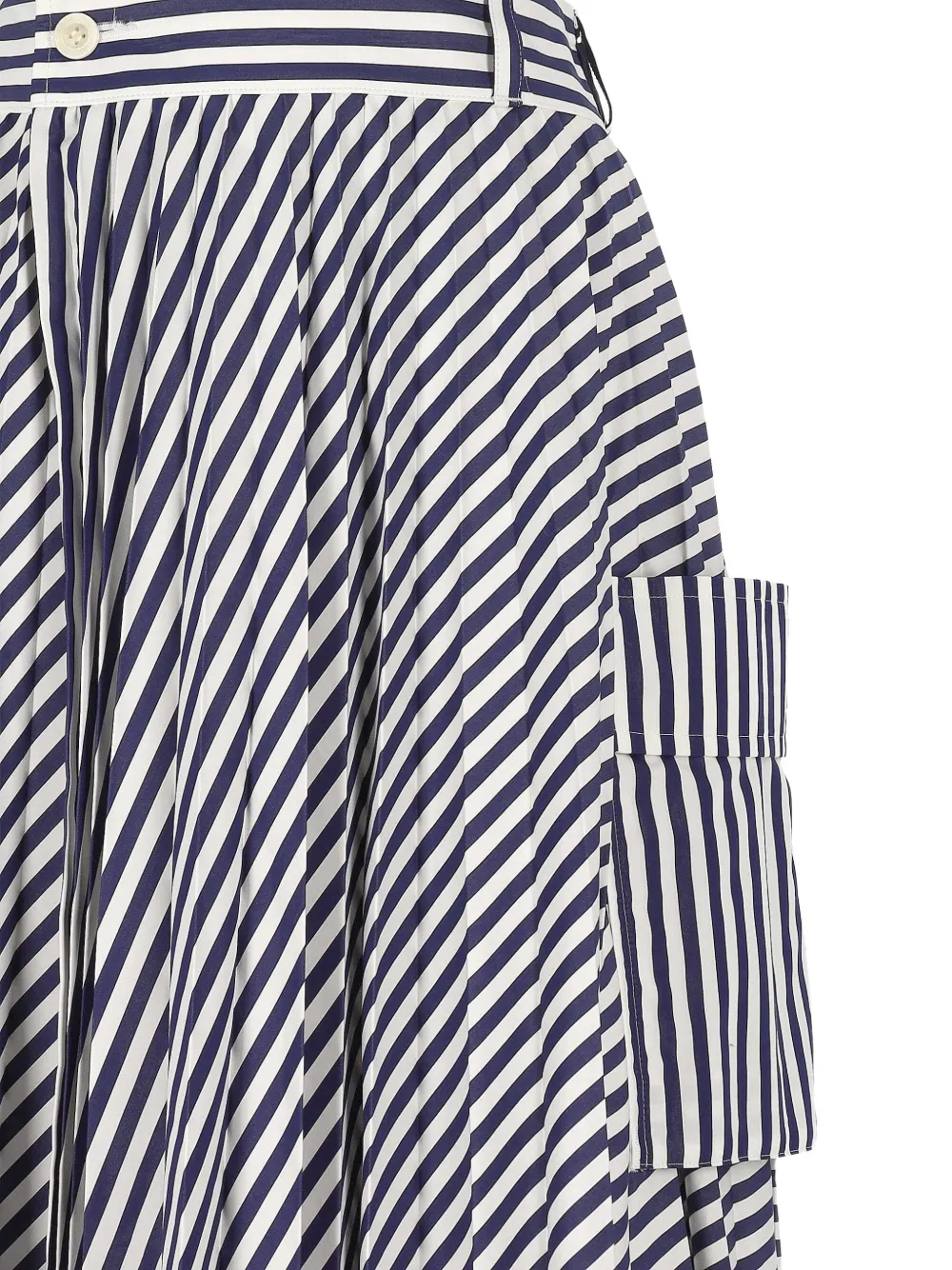 sacai Gestreepte rok Blauw