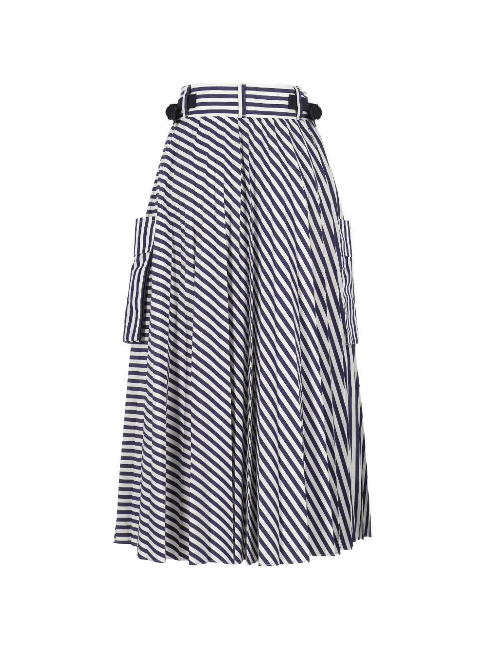 sacai Gestreepte rok Blauw