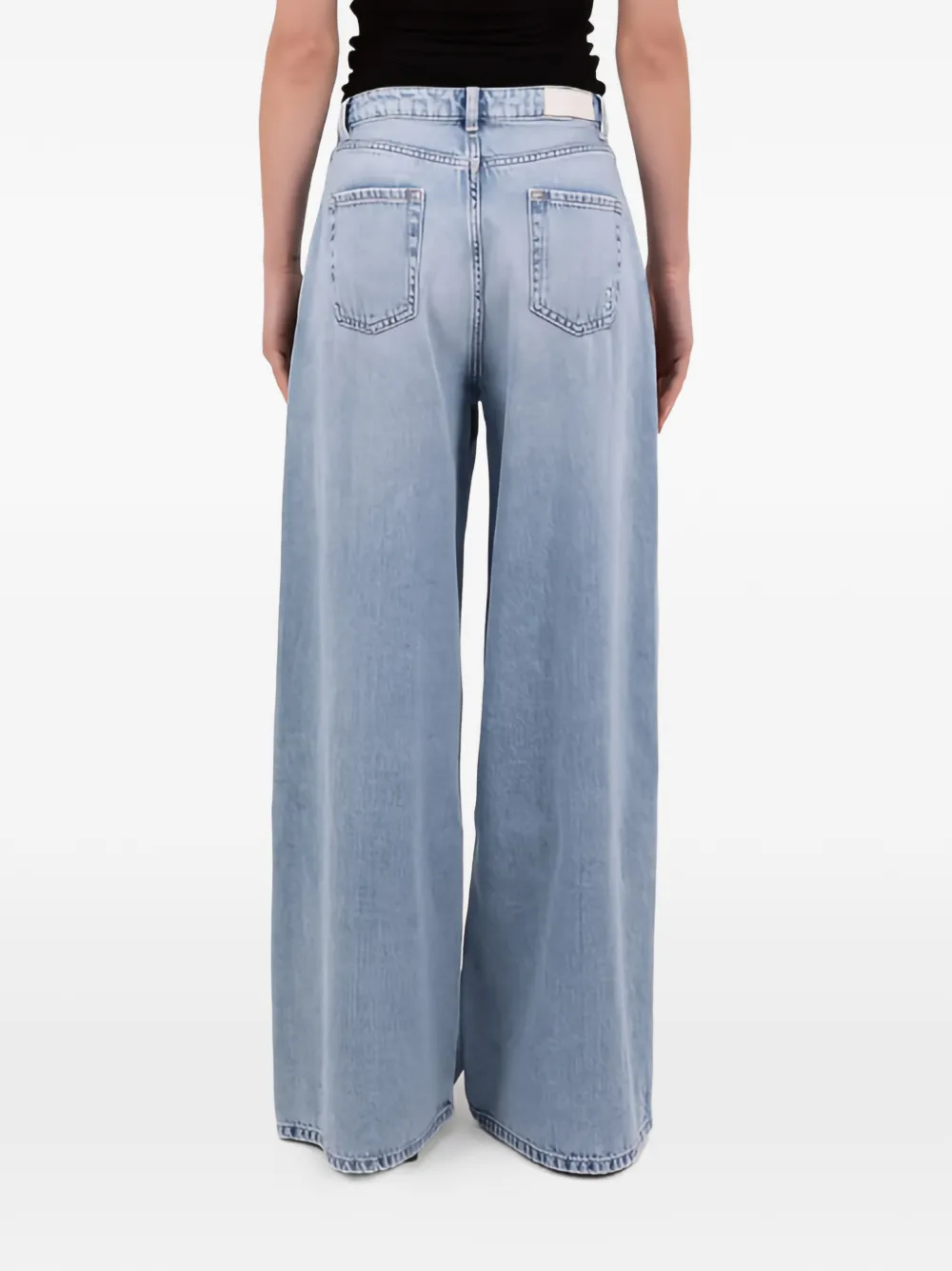 ICON DENIM Jeans met wijde pijpen Blauw