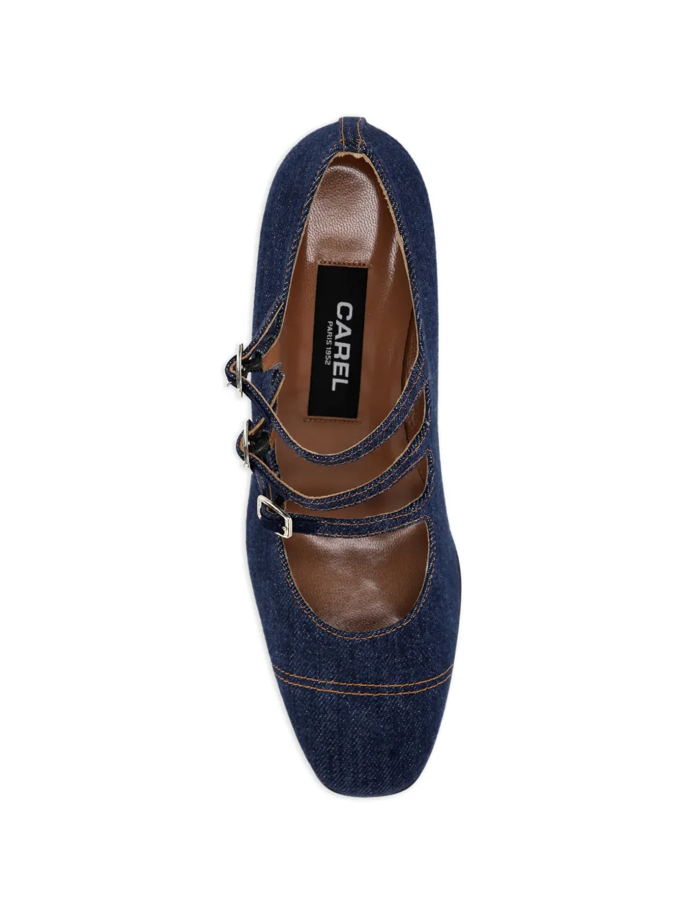 Carel Paris Kina ballerina's met gesp Blauw