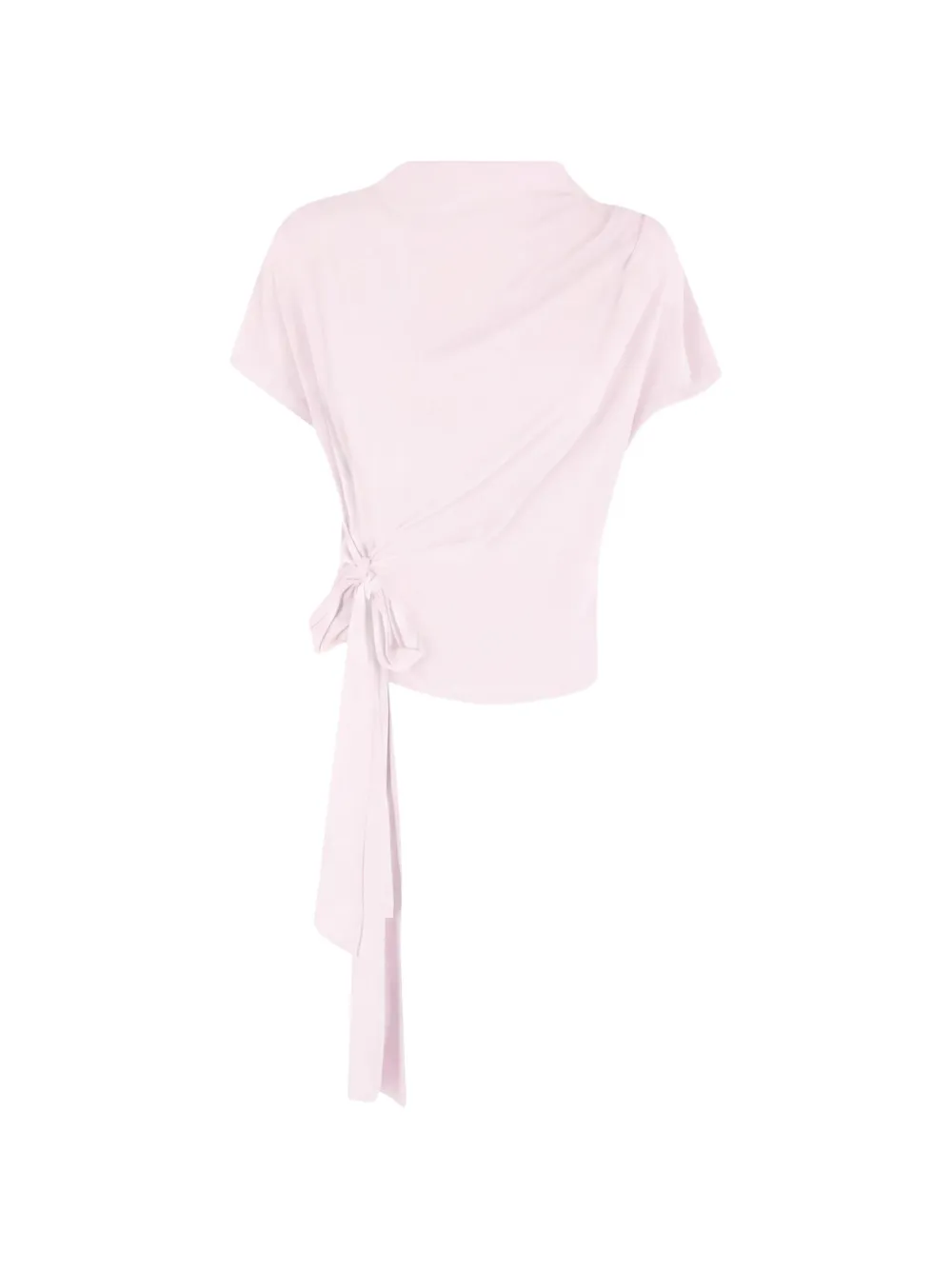 Federica Tosi side-tie short-sleeve top - Pink