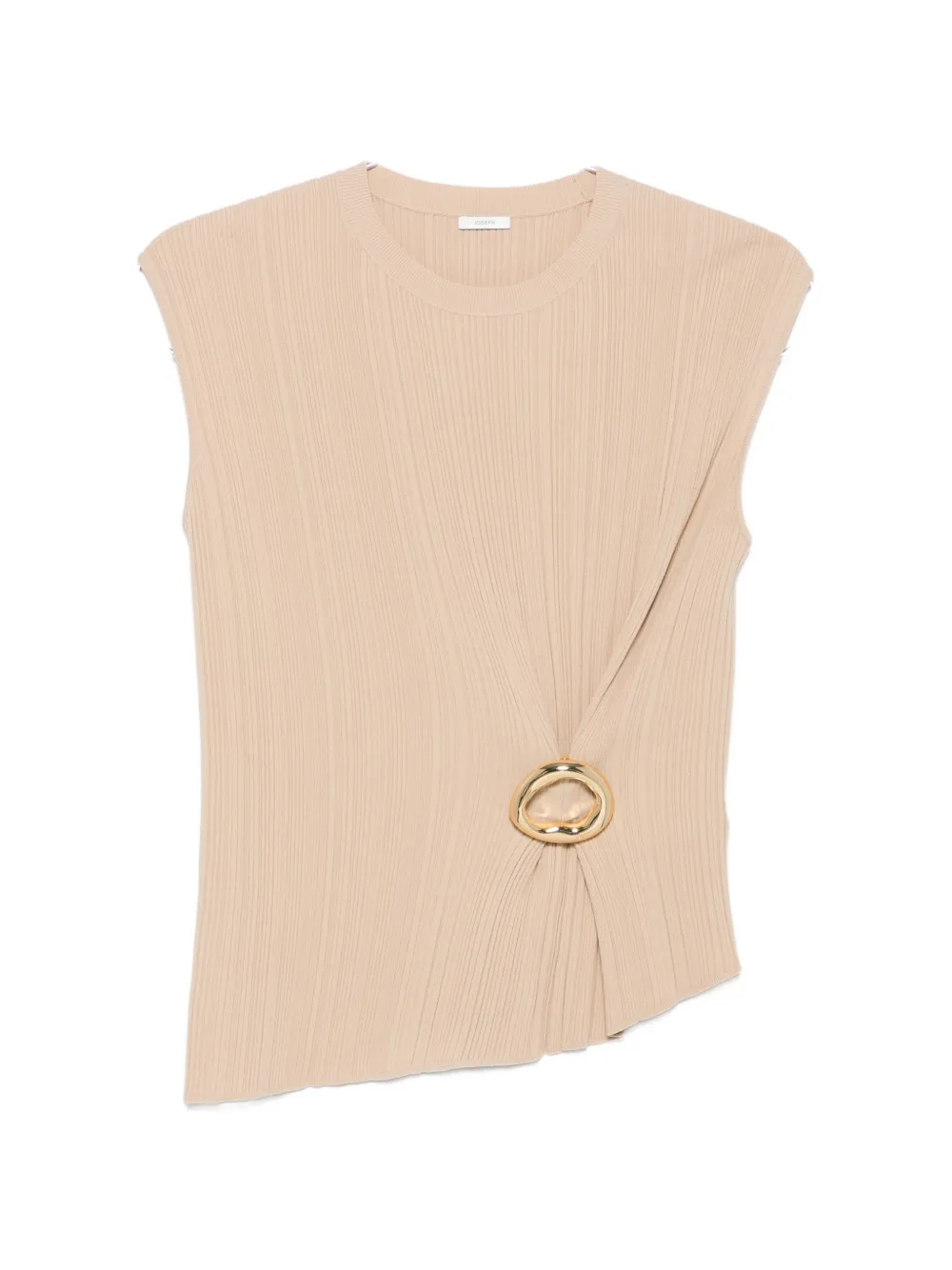 JOSEPH pleated ring-detail top - Toni neutri