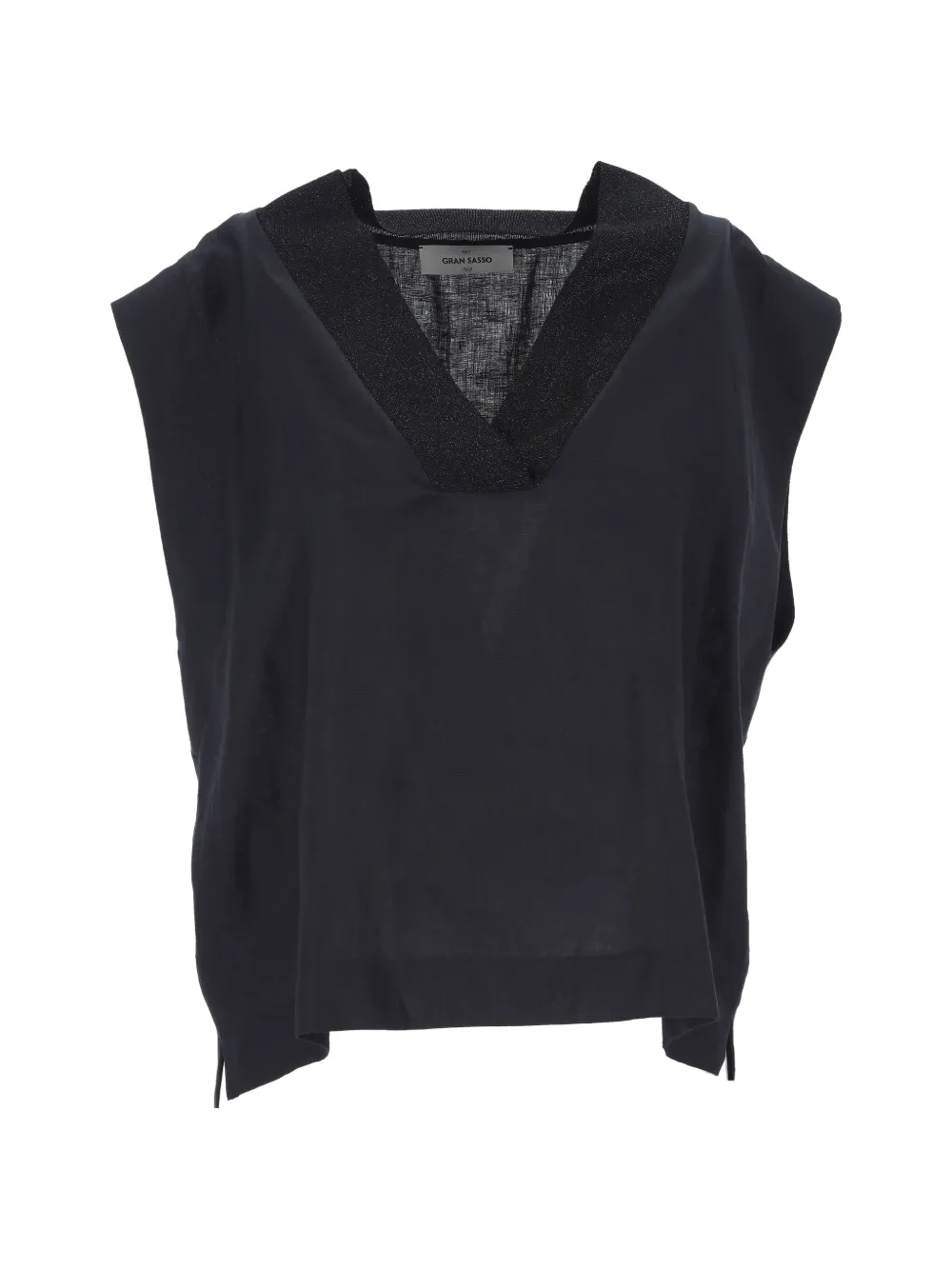 Gran Sasso V-neck top - Blu