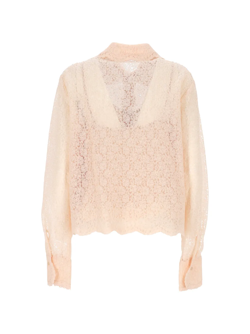 Ermanno Scervino Kanten blouse Roze