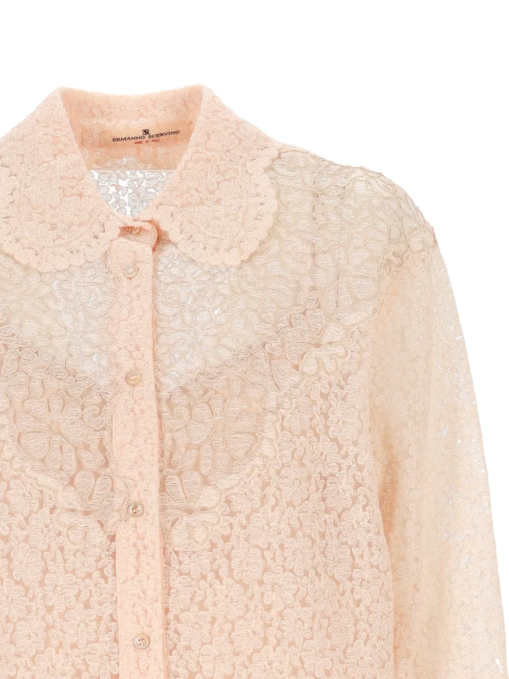 Ermanno Scervino Kanten blouse Roze