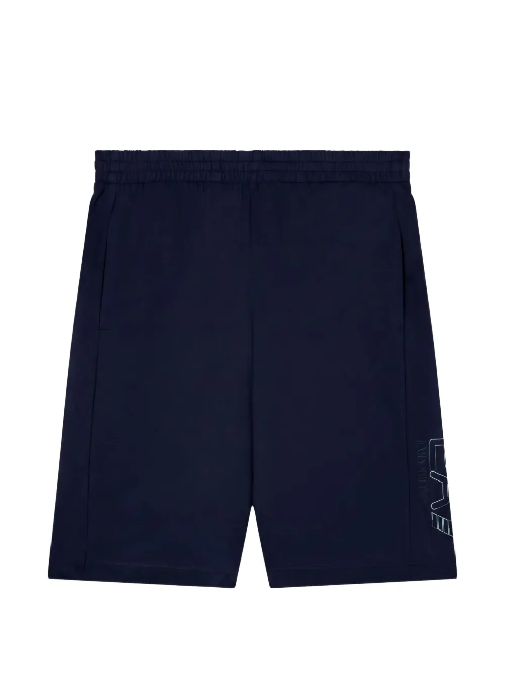 Ea7 Emporio Armani logo-print shorts - Blu