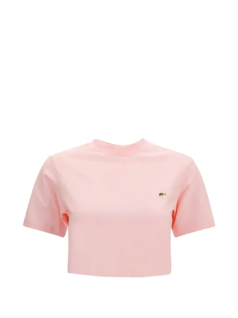 Fiorucci Angels-patch cropped T-shirt