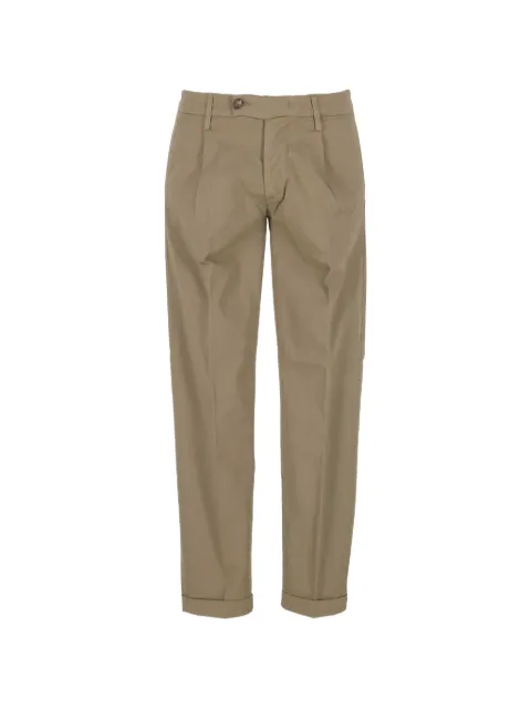 Re-Hash pleated turn-up trousers