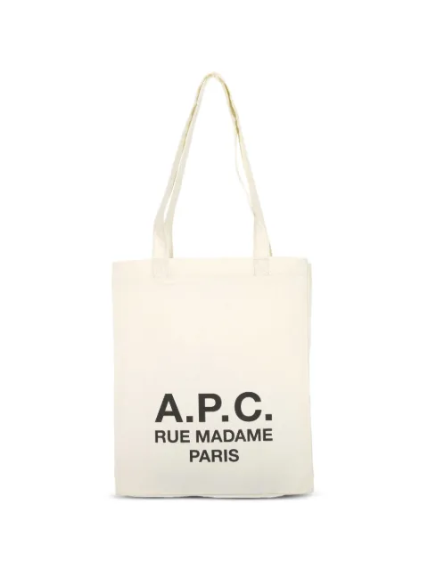A.P.C. logo-print shoulder bag