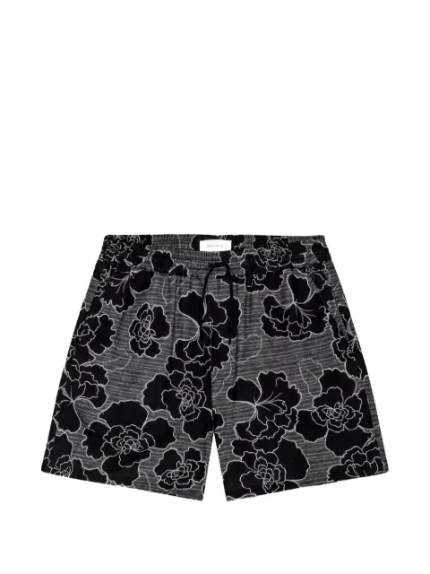 Les Deux Charlie Poppy AOP drawstring shorts
