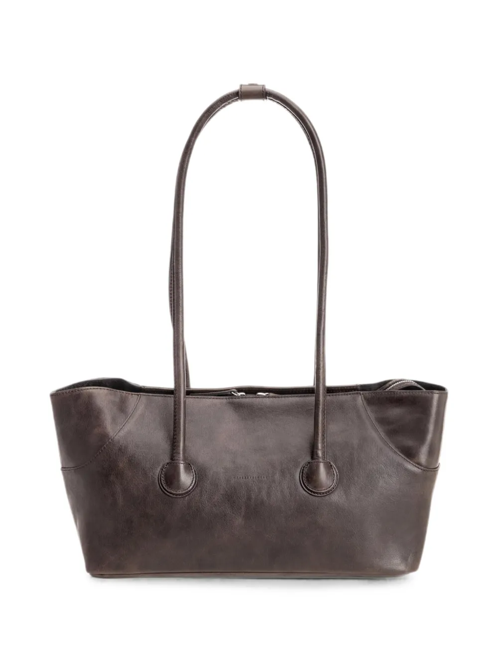 Marge Sherwood Boat leather tote bag - Marrone