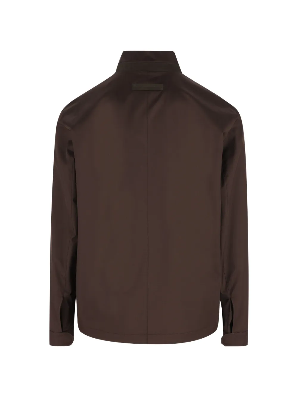 Zegna 레더 디테일 재킷 | 가죽 재킷