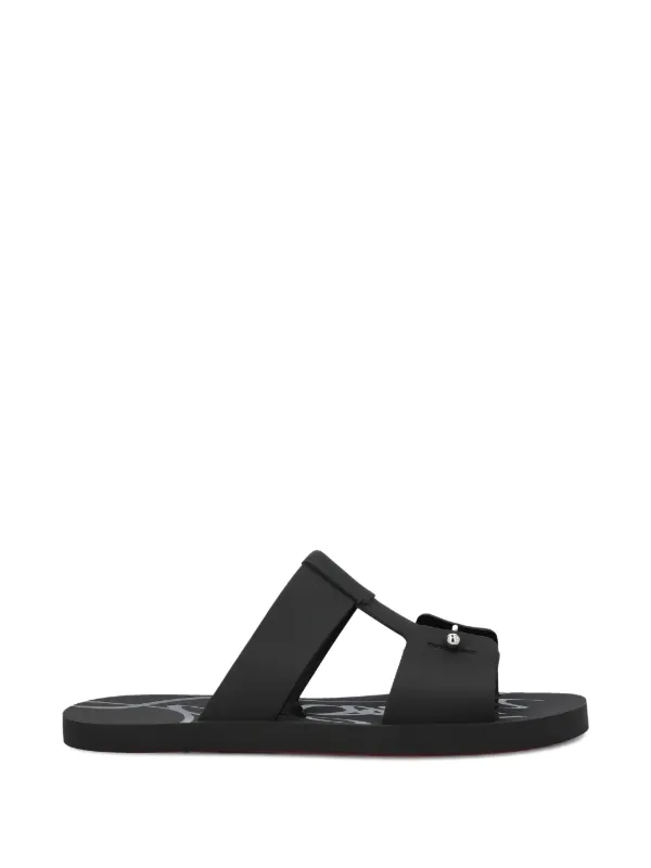 Christian Louboutin サンダル 37 ブラック Christian Louboutin ハードウェアディテール サンダル | ブラック