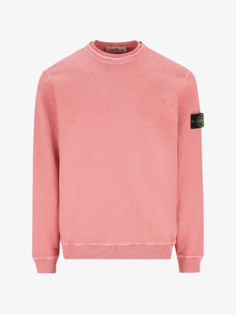 Stone Island 6100034 malfilé fleece old-effect sweatshirt