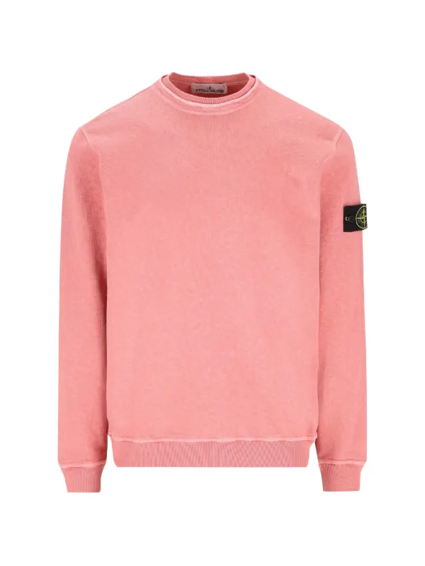 Stone Island ロゴパッチセーター | ピンク | FARFETCH JP