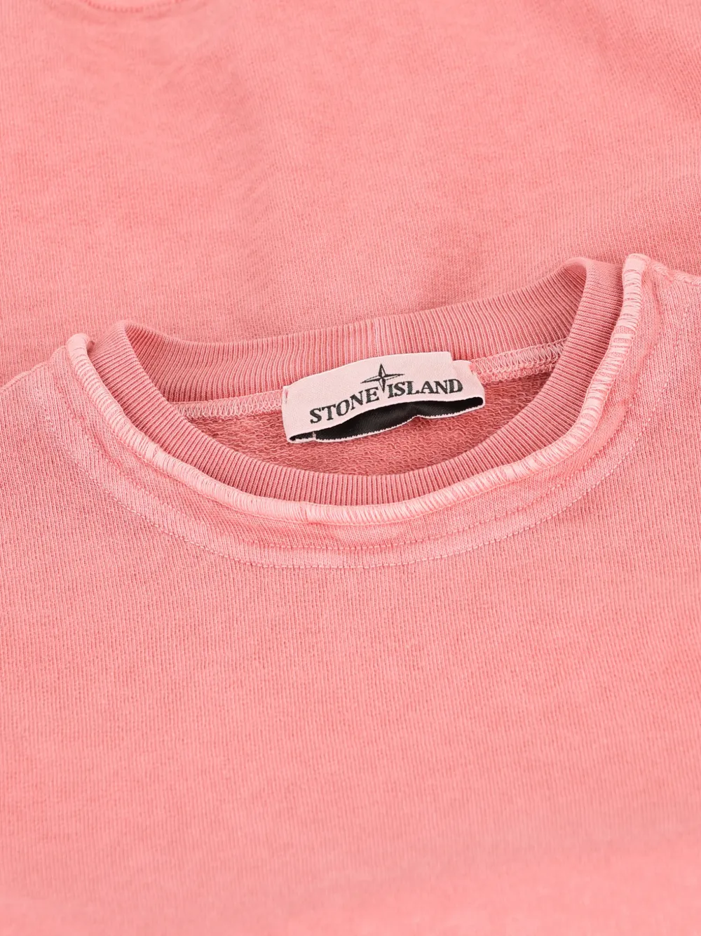 Stone Island Trui met logopatch Roze