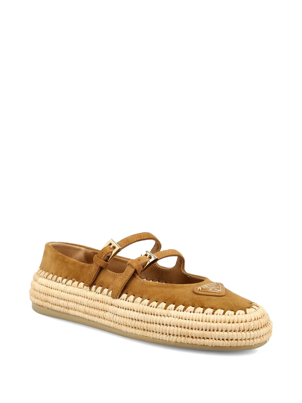 Prada raffia mary jane flats Bruin