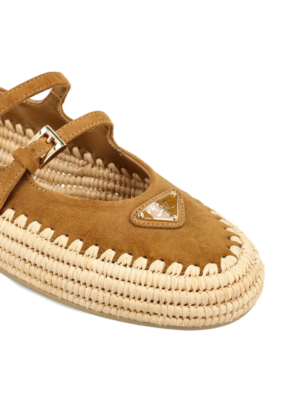 Prada raffia mary jane flats Bruin