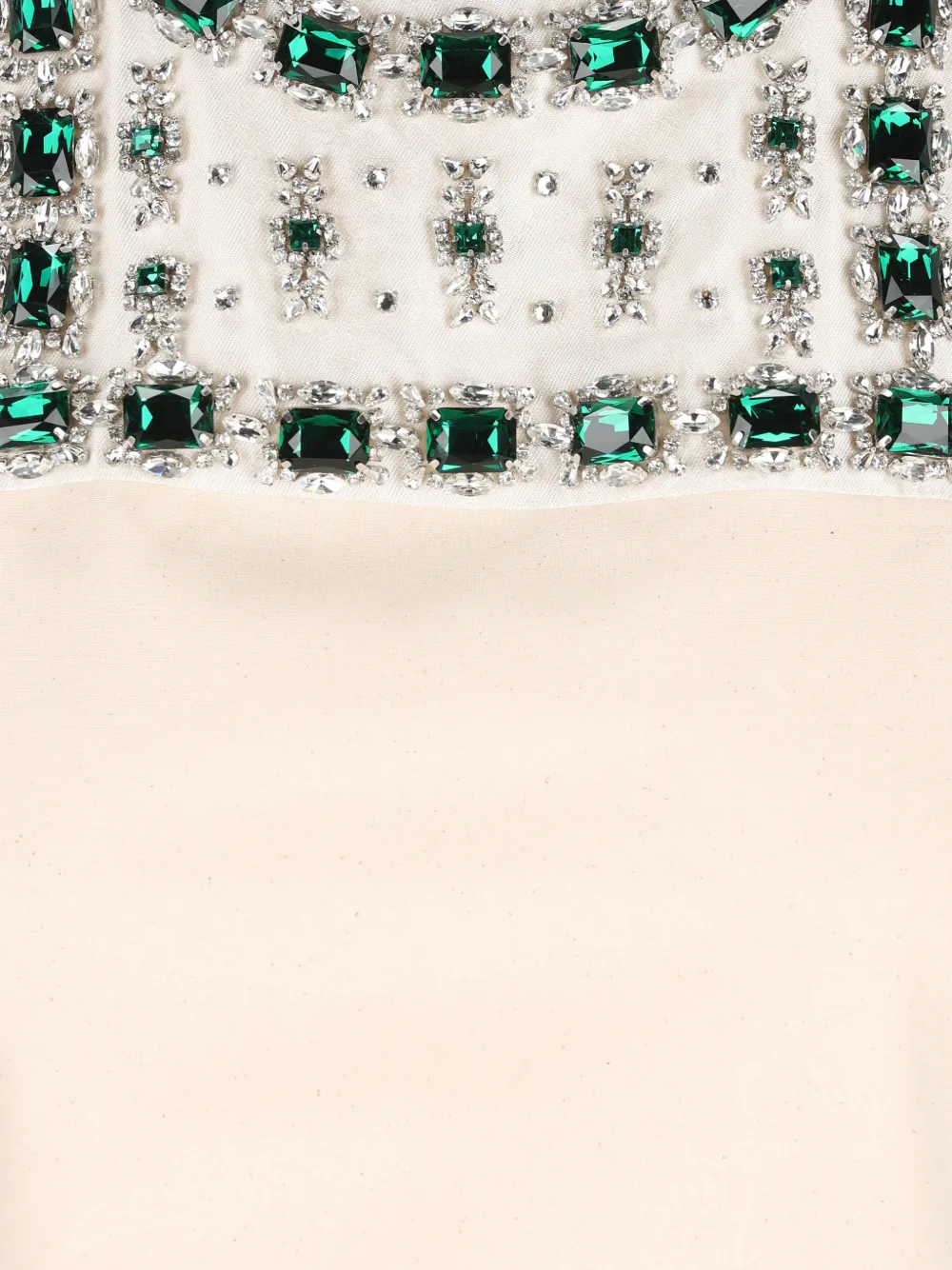  Miu Miu Apron Embroidered Mini Dress - Neutrals 