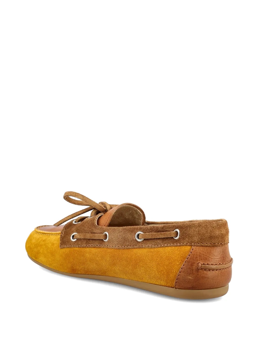 Miu faded bow leather loafers Bruin