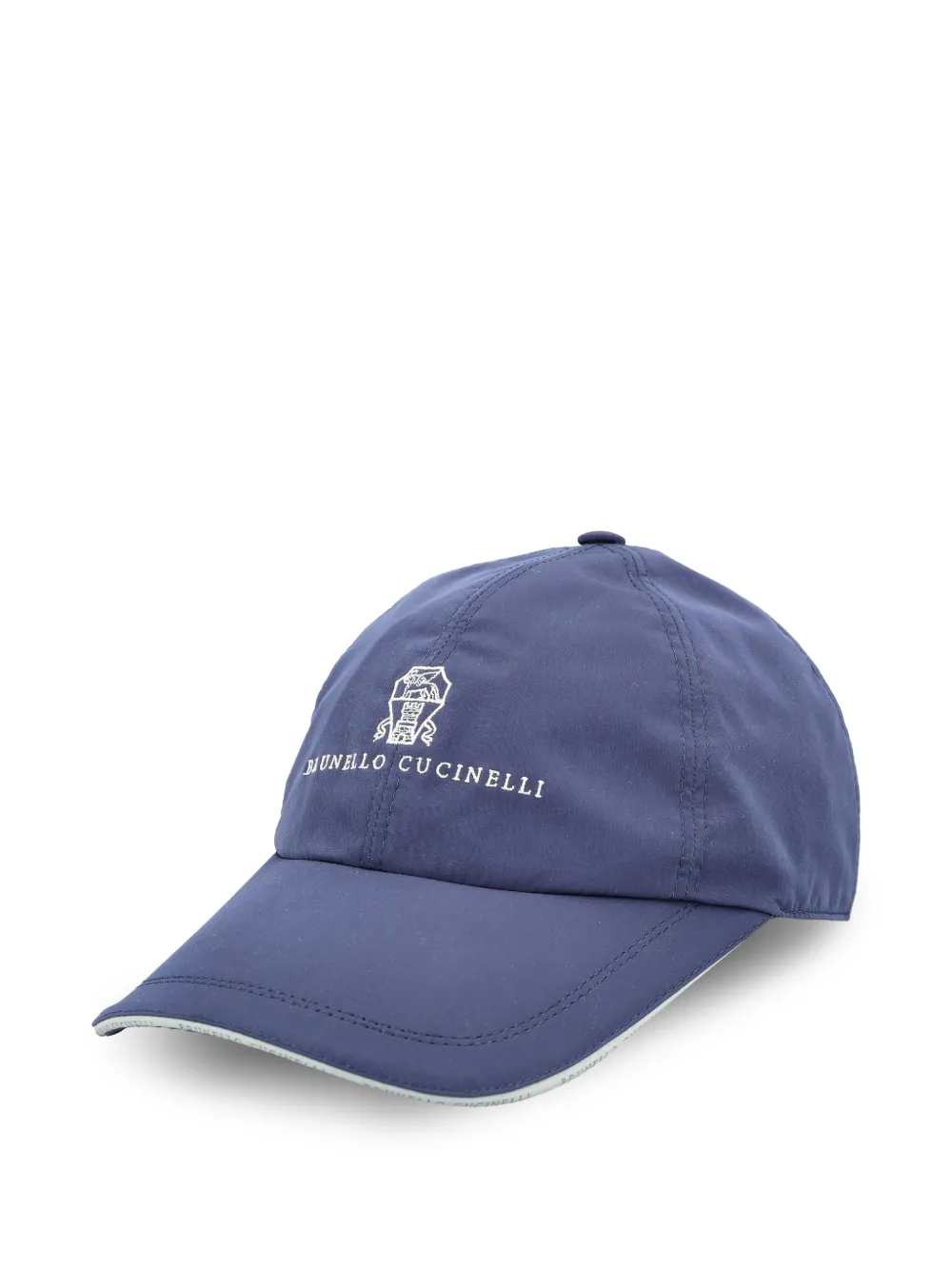  Brunello Cucinelli Logo Adjustable Baseball Cap - Blue 