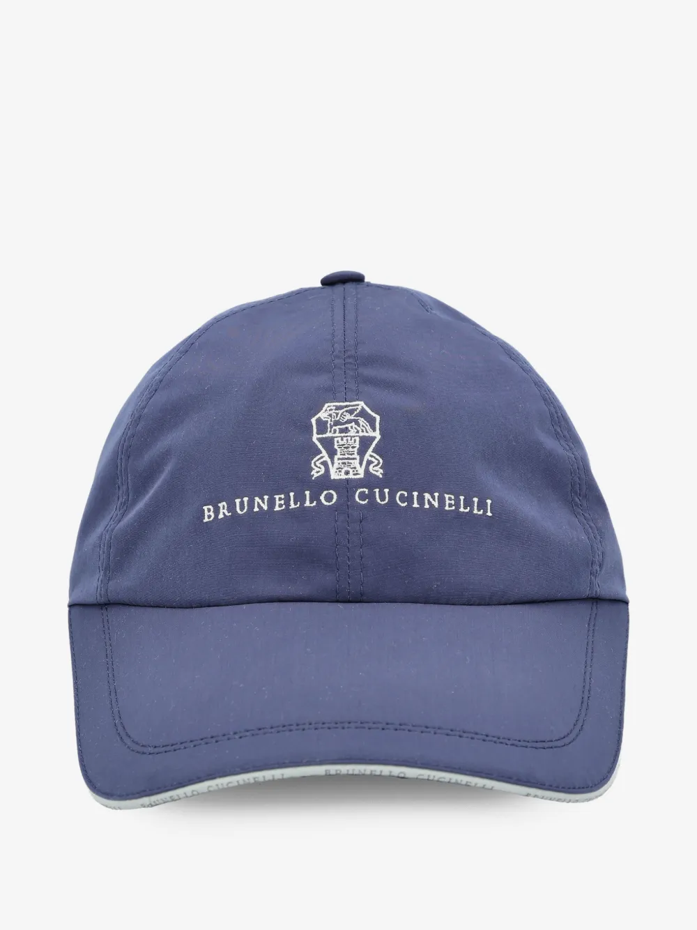 Brunello Cucinelli logo adjustable baseball cap | Blue | Image 1