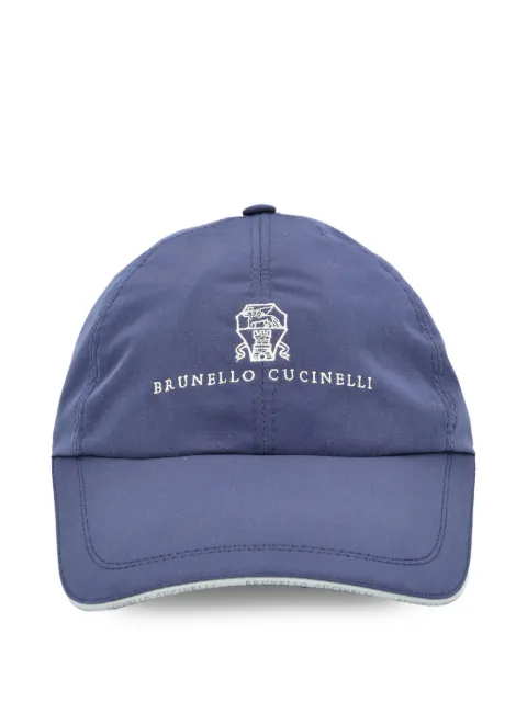 Brunello Cucinelli logo adjustable baseball cap