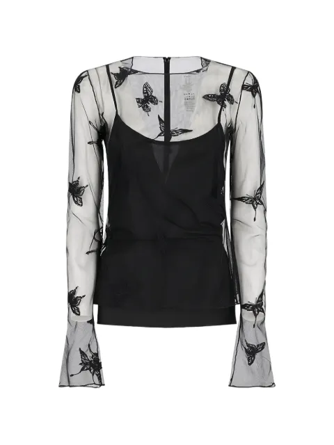 Blumarine blouse à papillons imprimés