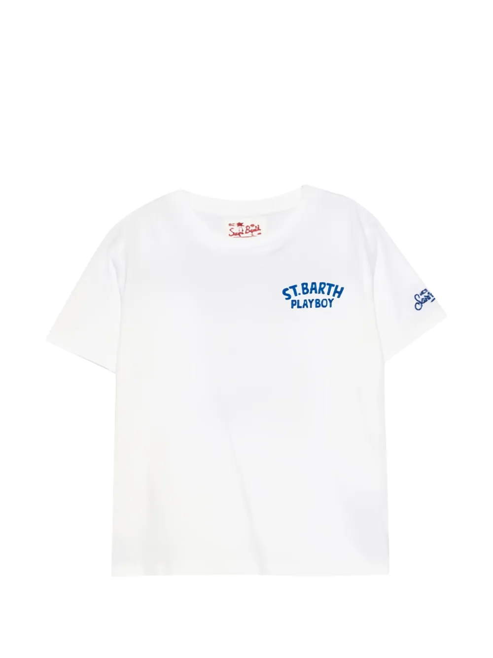MC2 Saint Barth Kids T-shirt met grafische print Wit