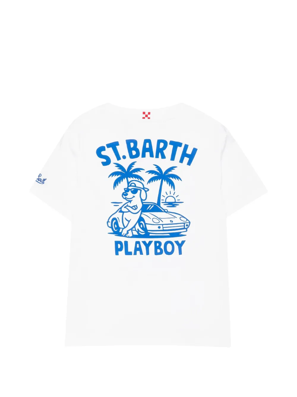 MC2 Saint Barth Kids T-shirt met grafische print Wit