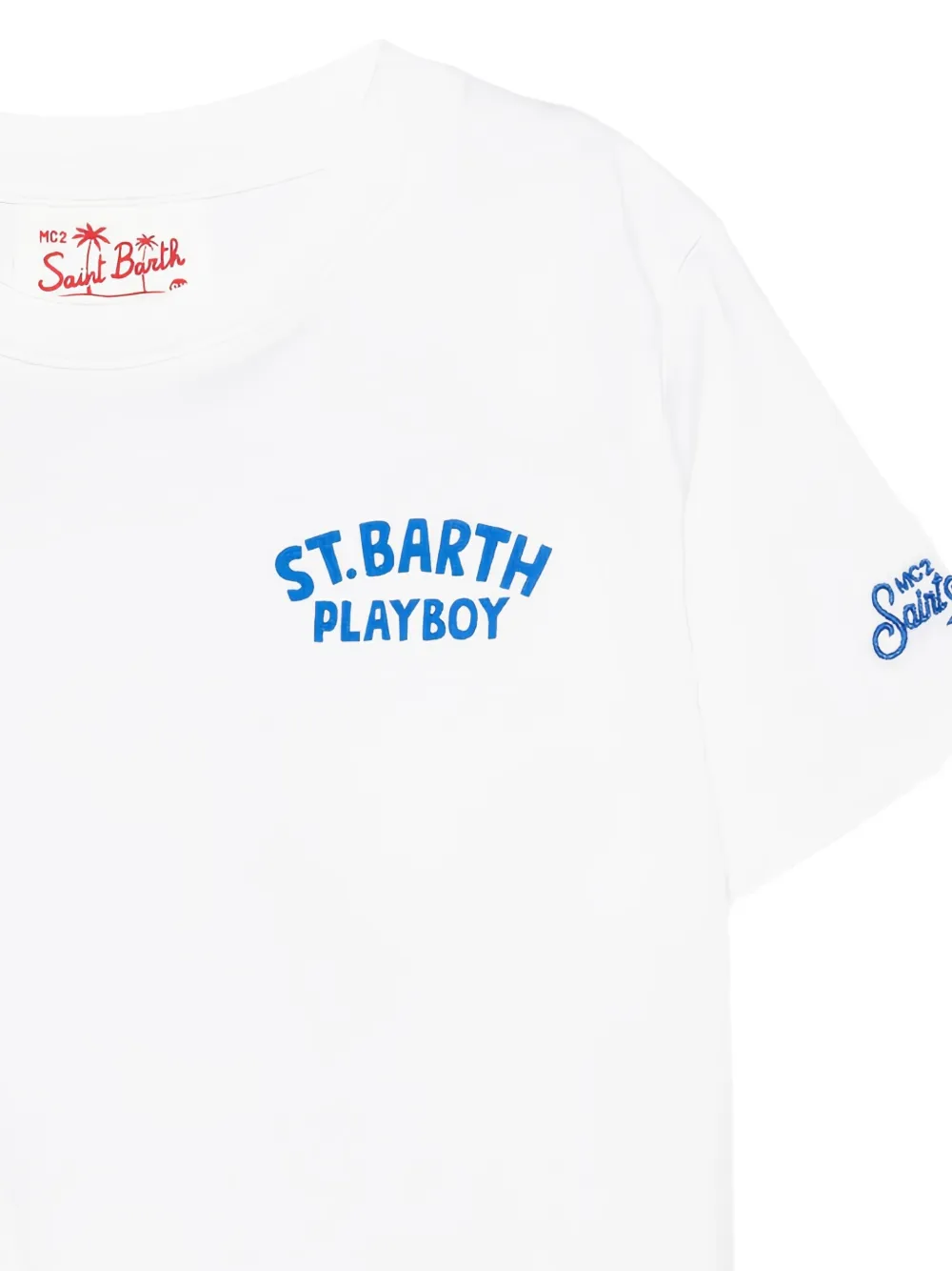 MC2 Saint Barth Kids T-shirt met grafische print Wit