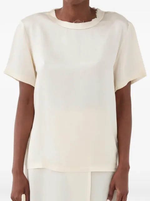 Eleh raw-cut blouse
