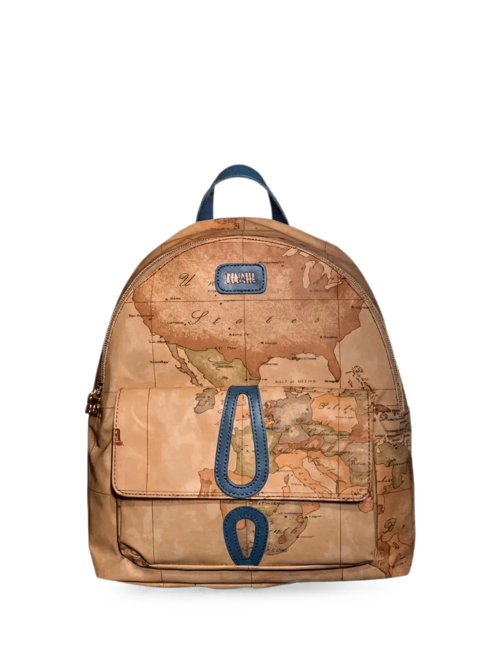 ALVIERO MARTINI 1° CLASSE map-print backpack - Toni neutri