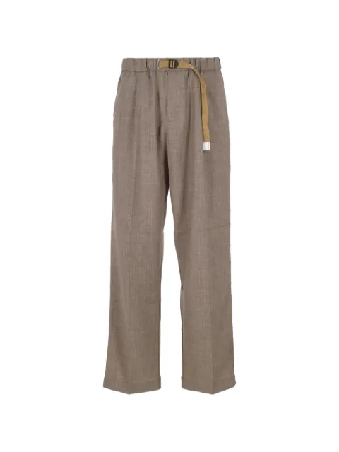 White Sand belted pleated trousers