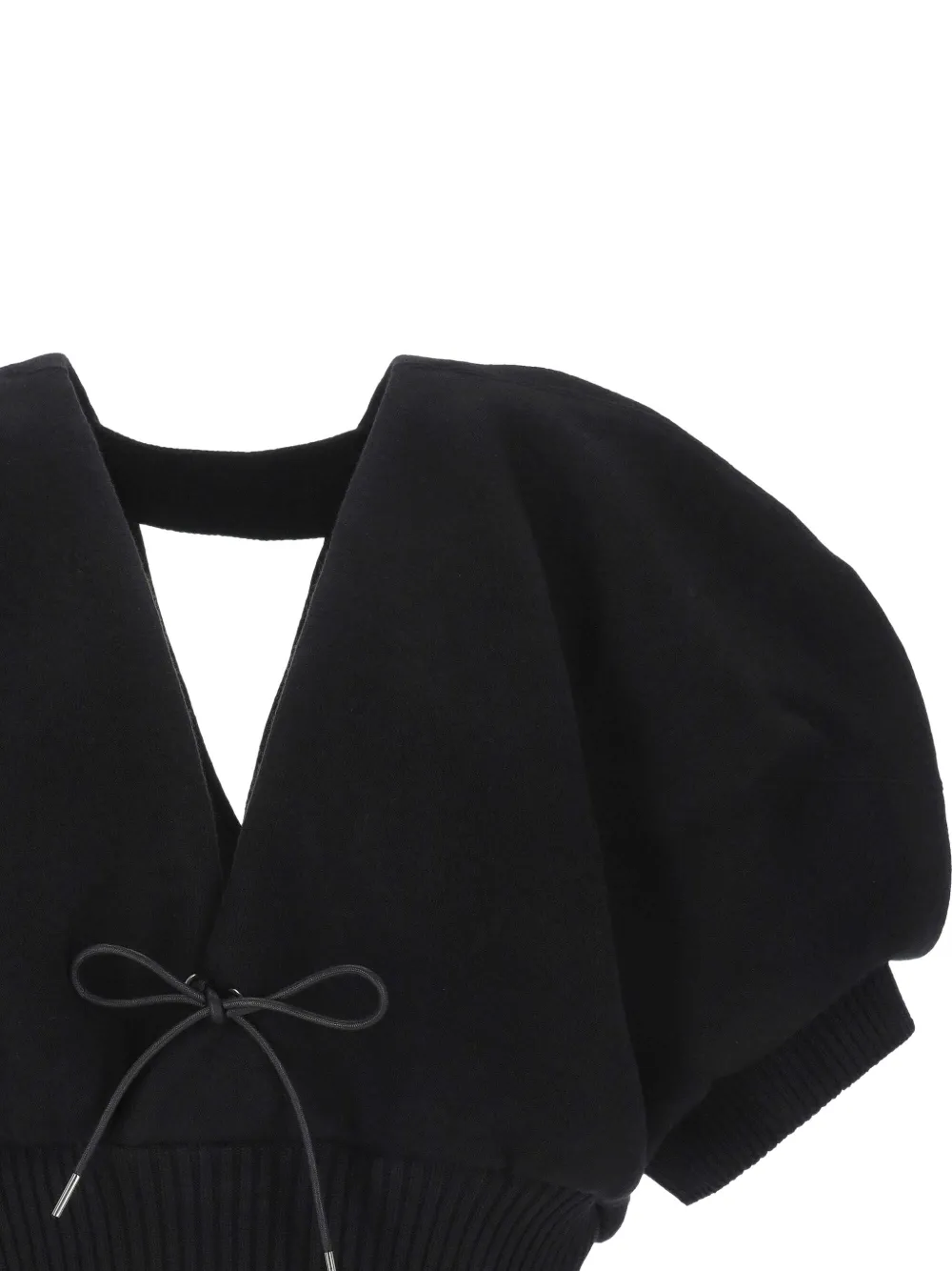 Sacai V-neck Blouse - Black 