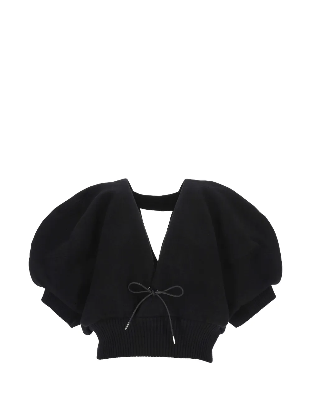 sacai V-neck blouse - Nero
