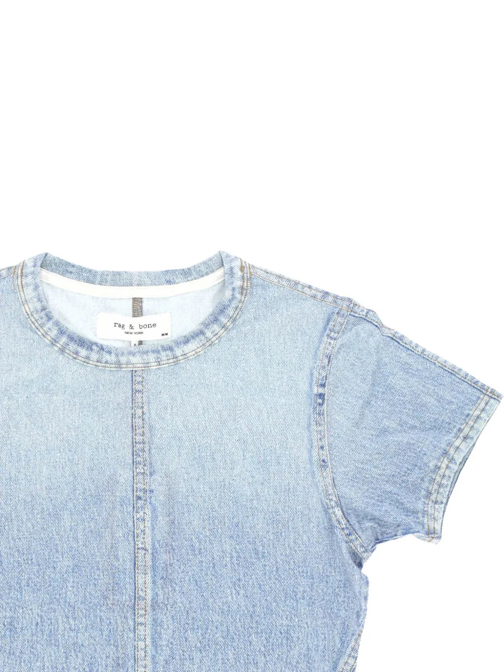  Rag & Bone Camiseta Con Estampado Vaquero - Azul 